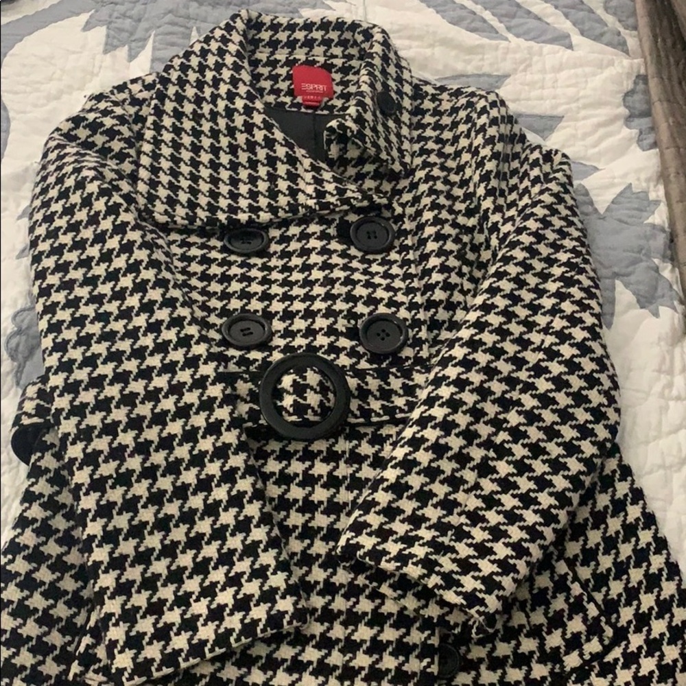 Esprit Houndstooth Coat